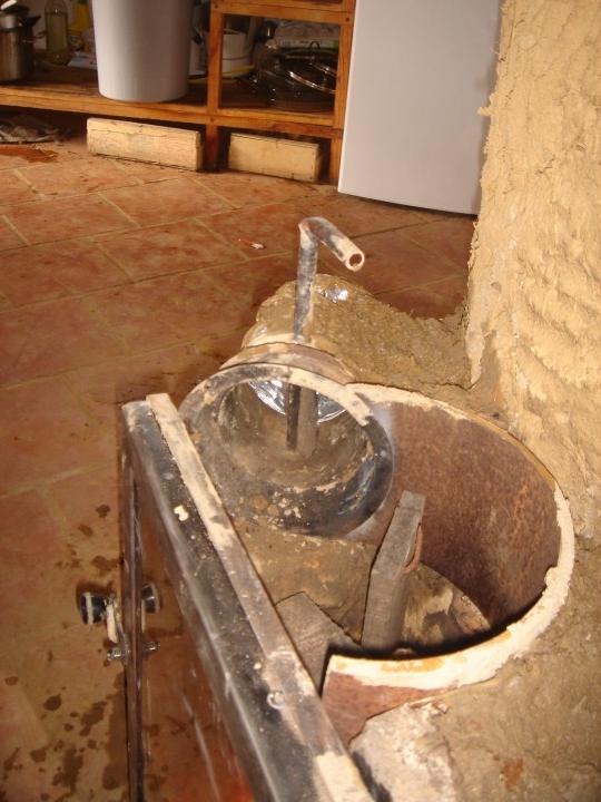l'entrée d'air frais avec sa clé de tirage maison