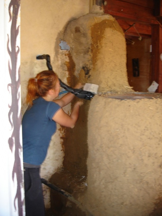Ines fait la jonction avec la cheminée de maison