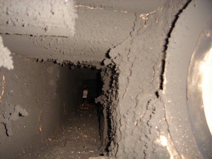 début du conduit de banquette, 