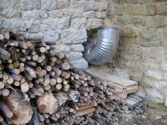 Rocket stove - Tuyau évacuation