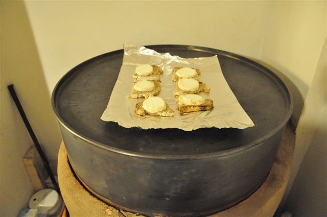 Toast de fromage fondu