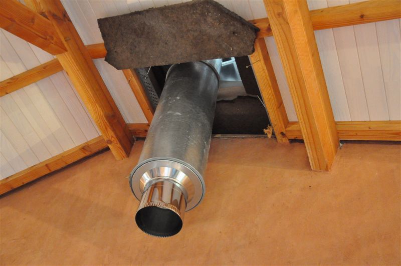 Sortie toiture conduit isolé