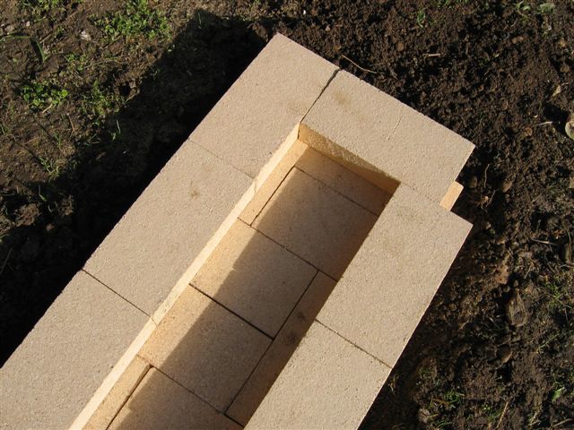 Rocket stove - Maquette briques réfractaires
