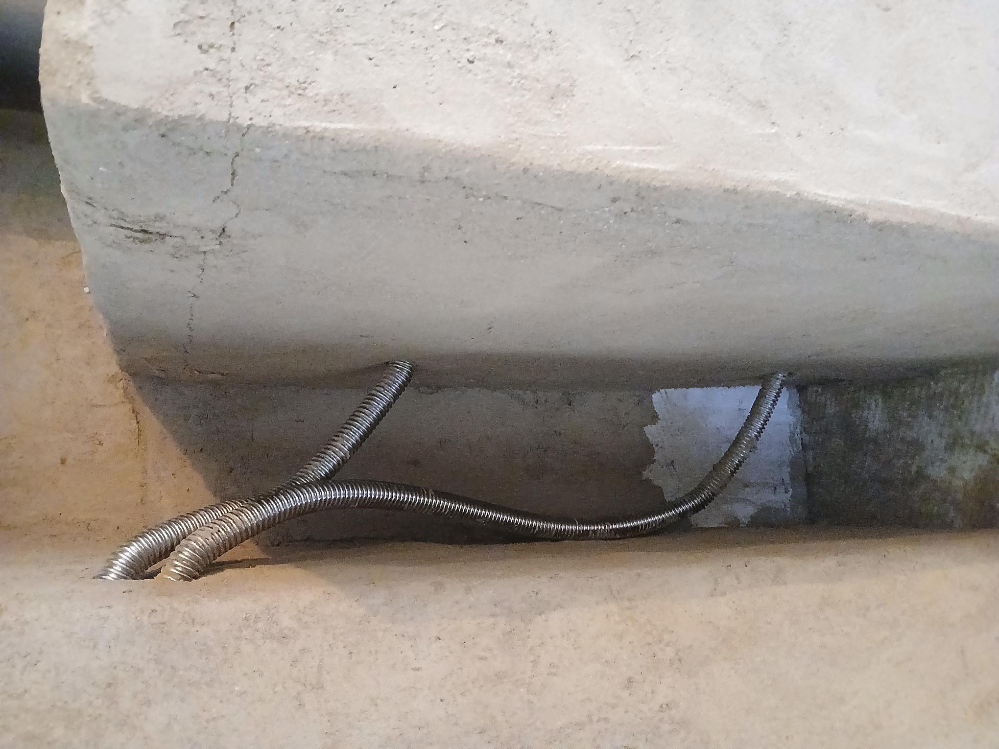 Vue de l\'échangeur qui sort de la cuisinière