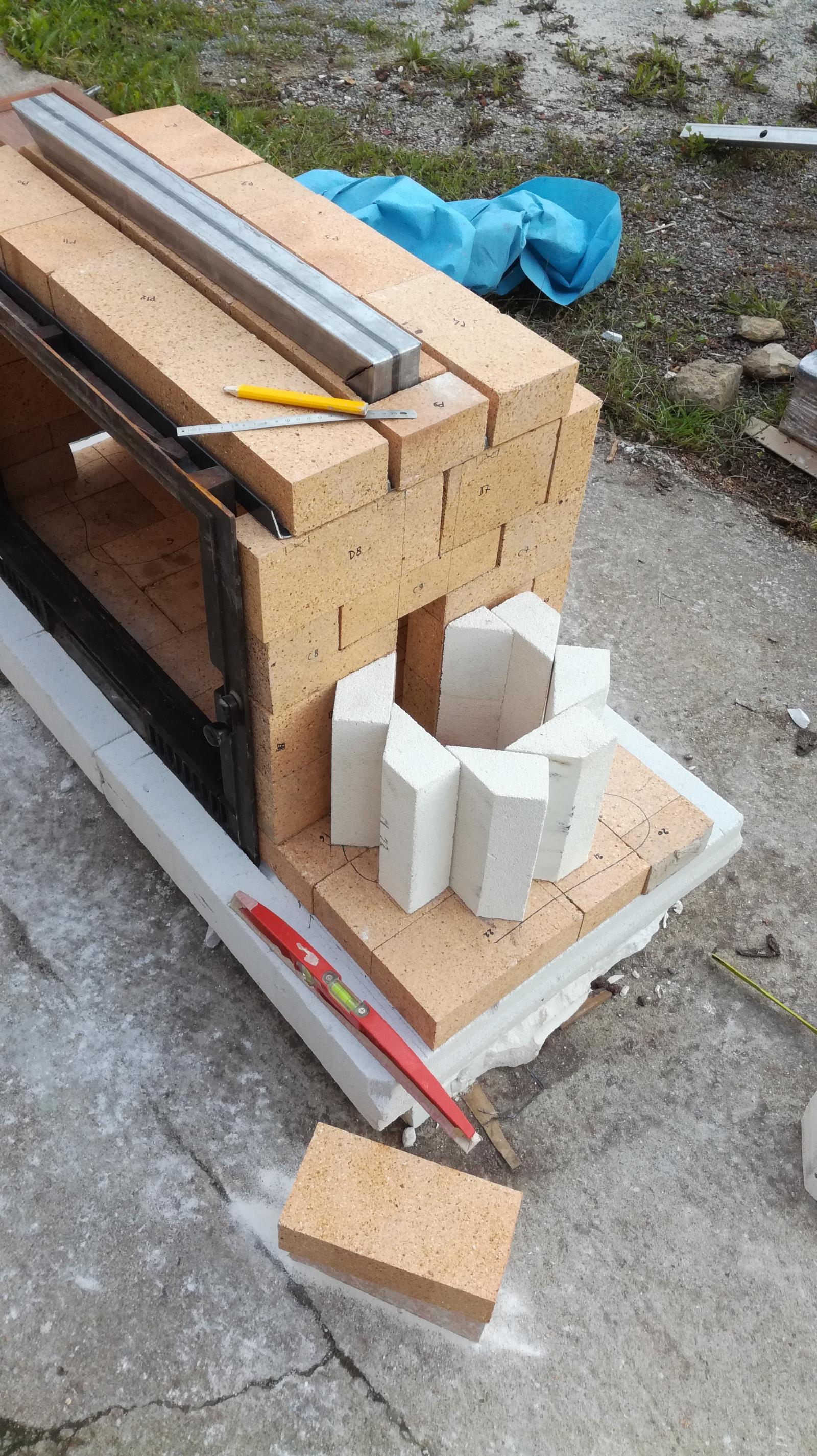 Heat riser - Choix de briques réfractraires isolantes
