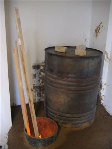 Rocket stove - Longueur de buche 2m