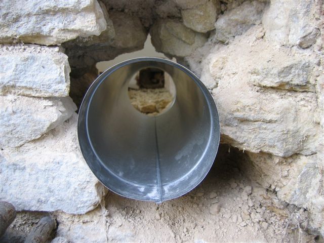 Rocket stove - Tuyau évacuation