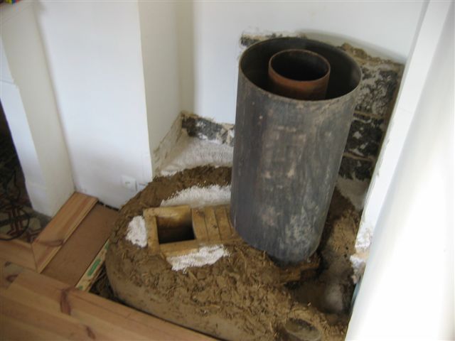 Rocket stove - Isolation cheminée