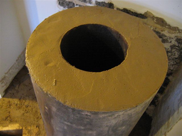 Rocket stove - Fermeture  isolation cheminée