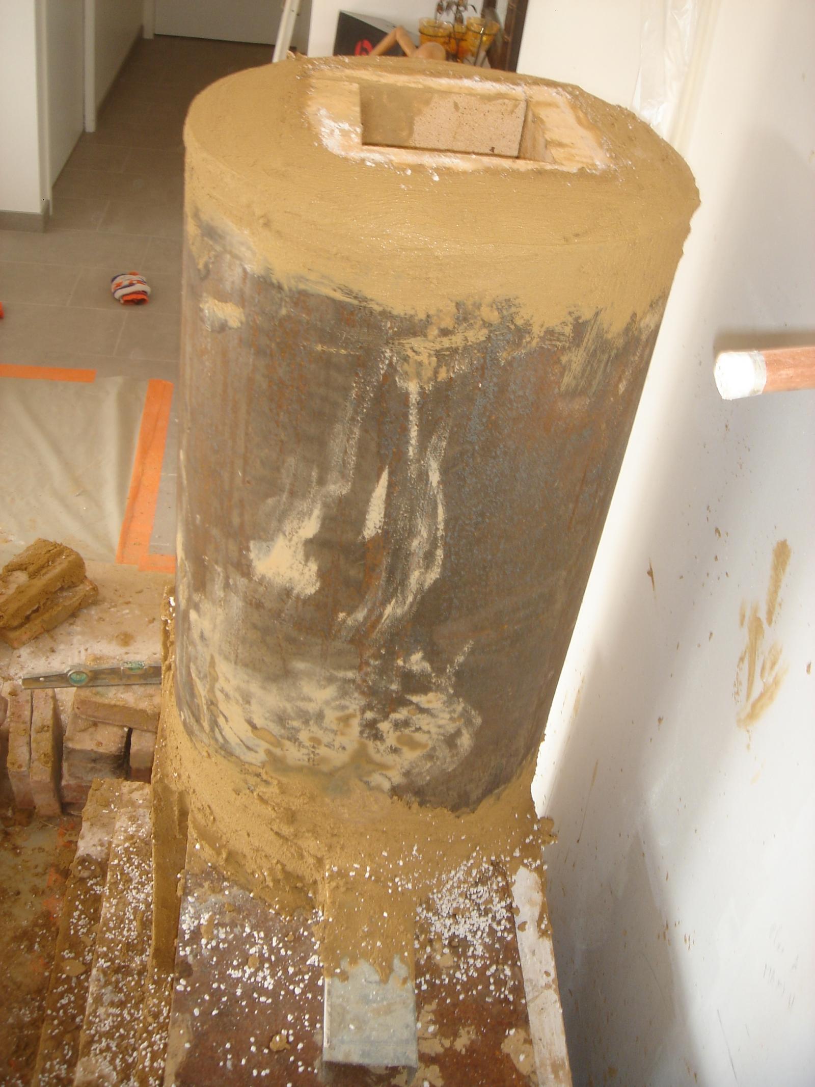 Conteneur isolant en cumulus et remplissage vermiculite - classique