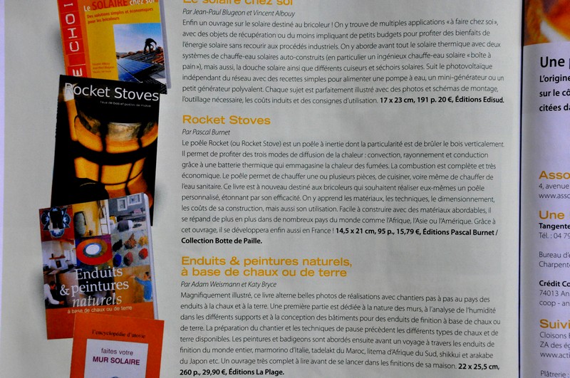 Habitat Naturel No 29 - Présentation du livre Rocket stoves