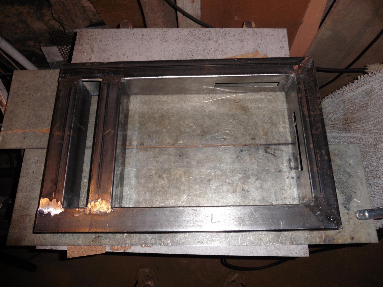 firebox door frame grind1