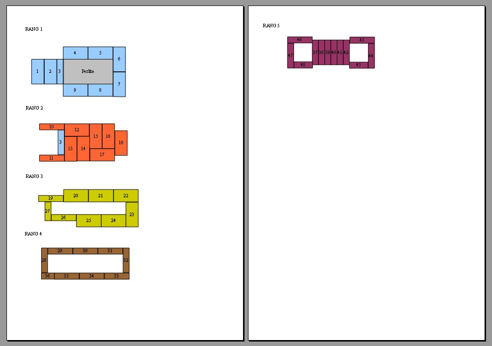 Plan agencement briques