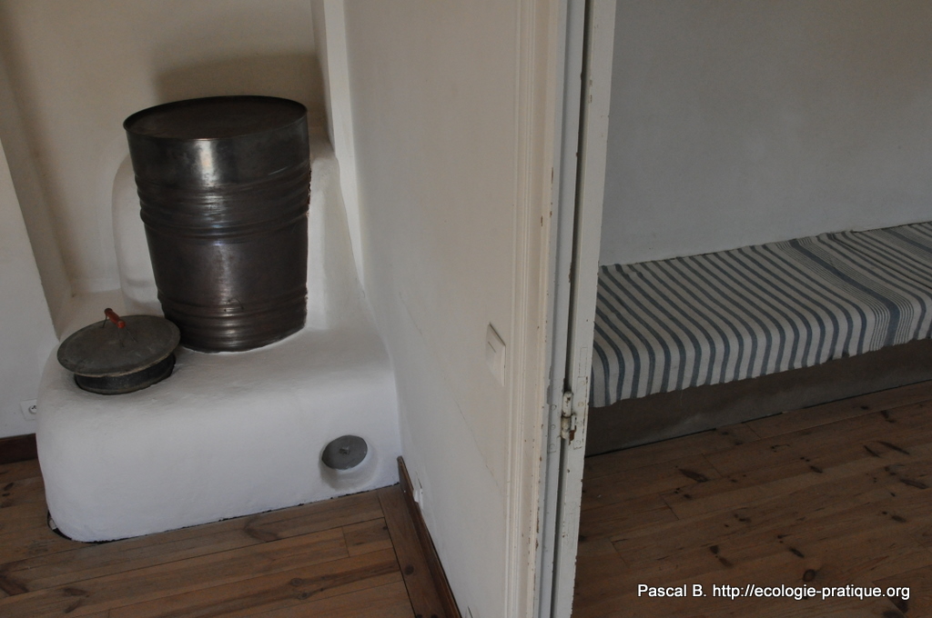 Rocket stove - Finition chaux aérienne