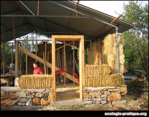 Mur en paille