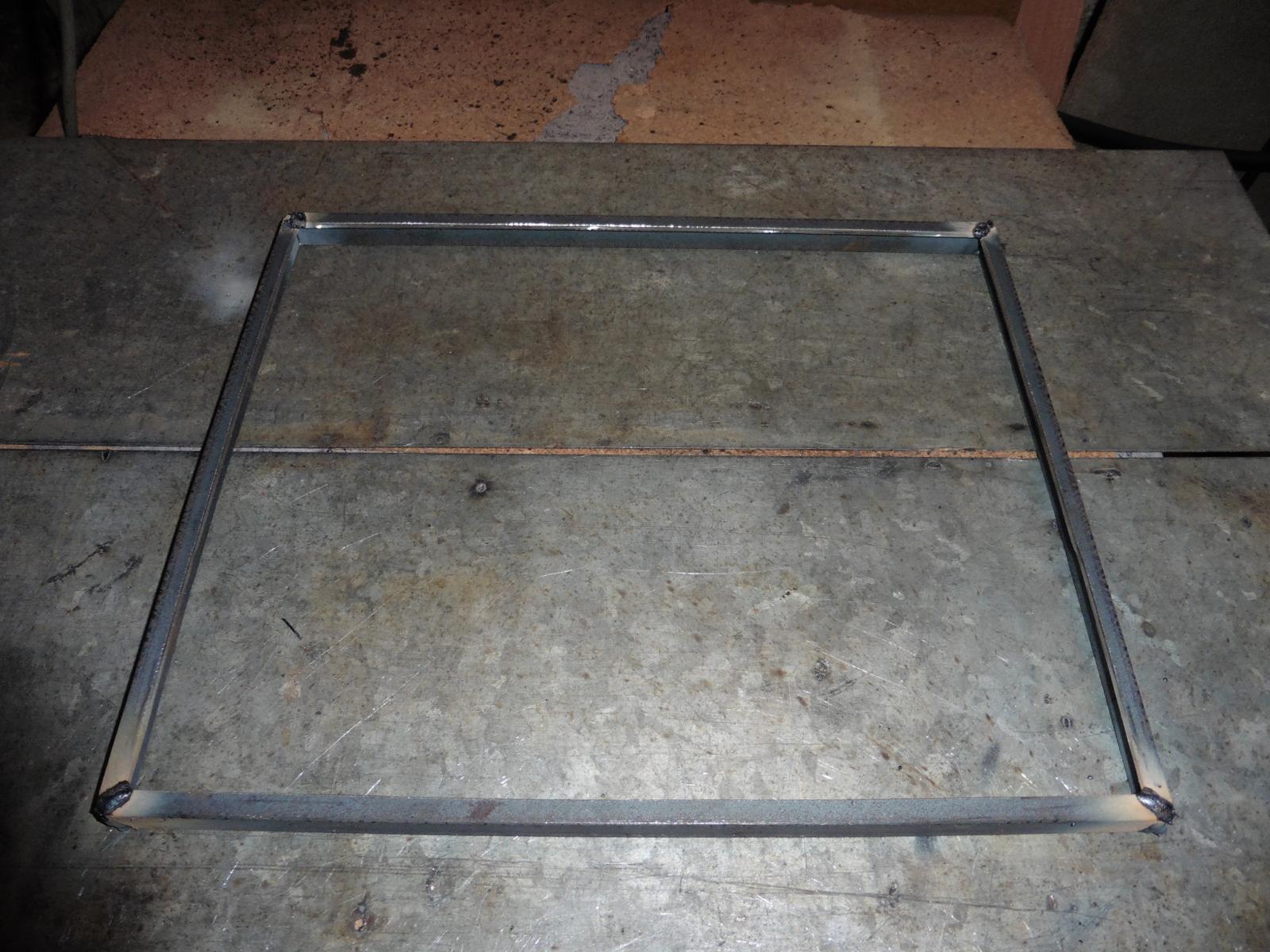 firebox glass holder ftame weld
