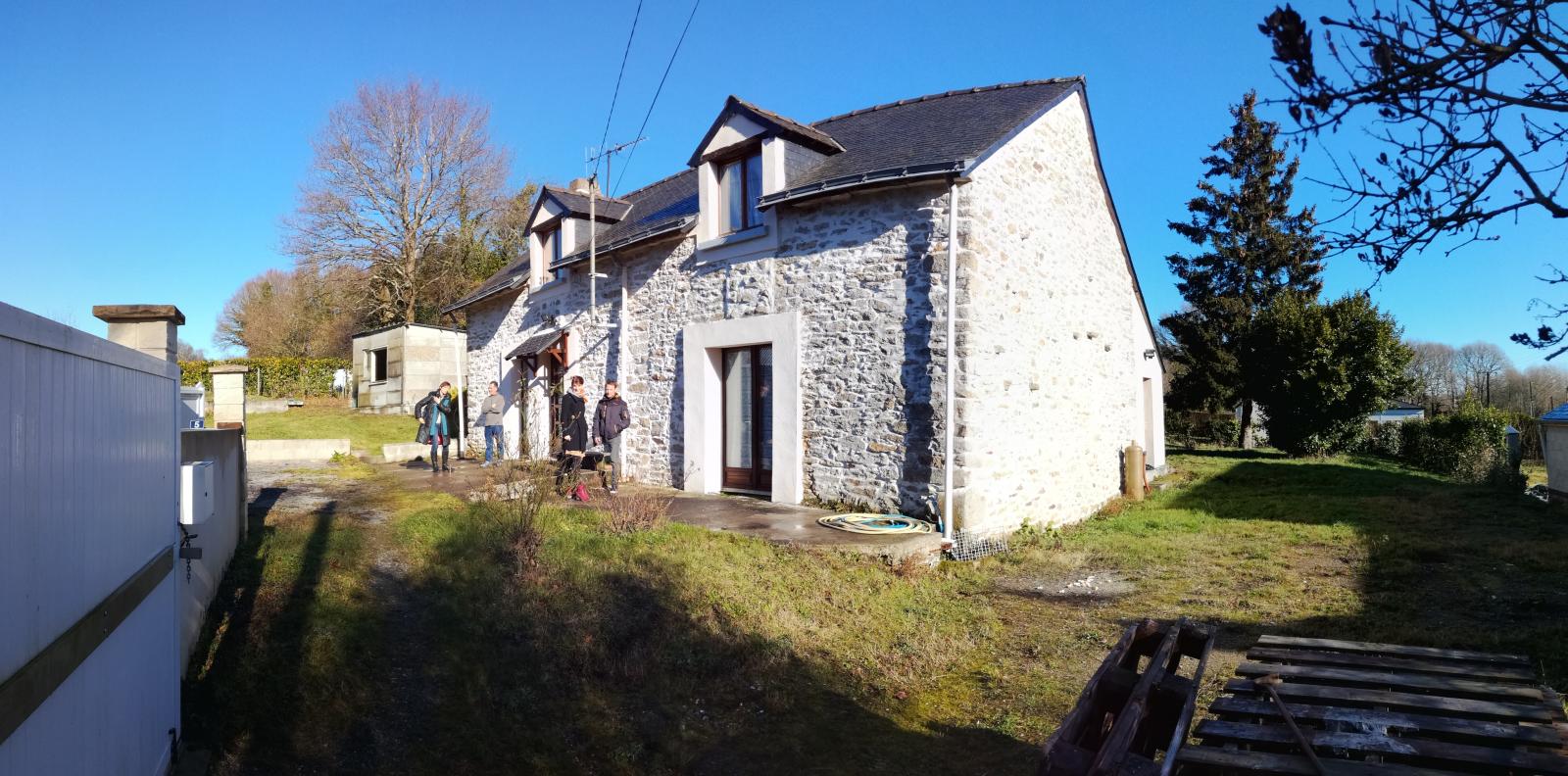 Façade avant Ouest et pignon Sud