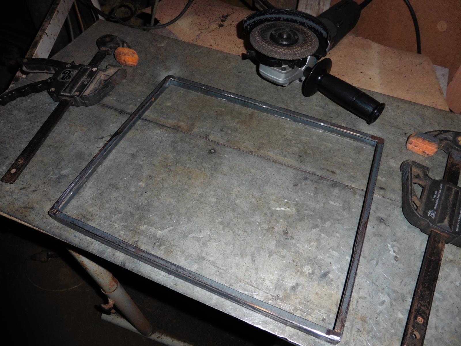 firebox glass holder frame grind1