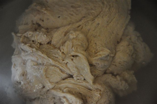 Sel 15g, eau 90cl, levain 500g