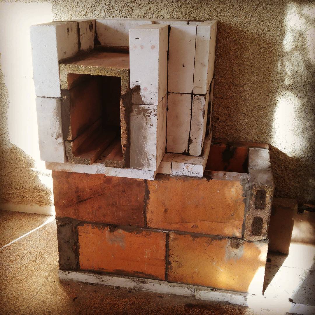 Chambre de combustion isolée avec du béton cellulaire