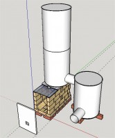 Skecthup - Peter Van Den Berg - Batch avec vitre en haut de la box et ballon